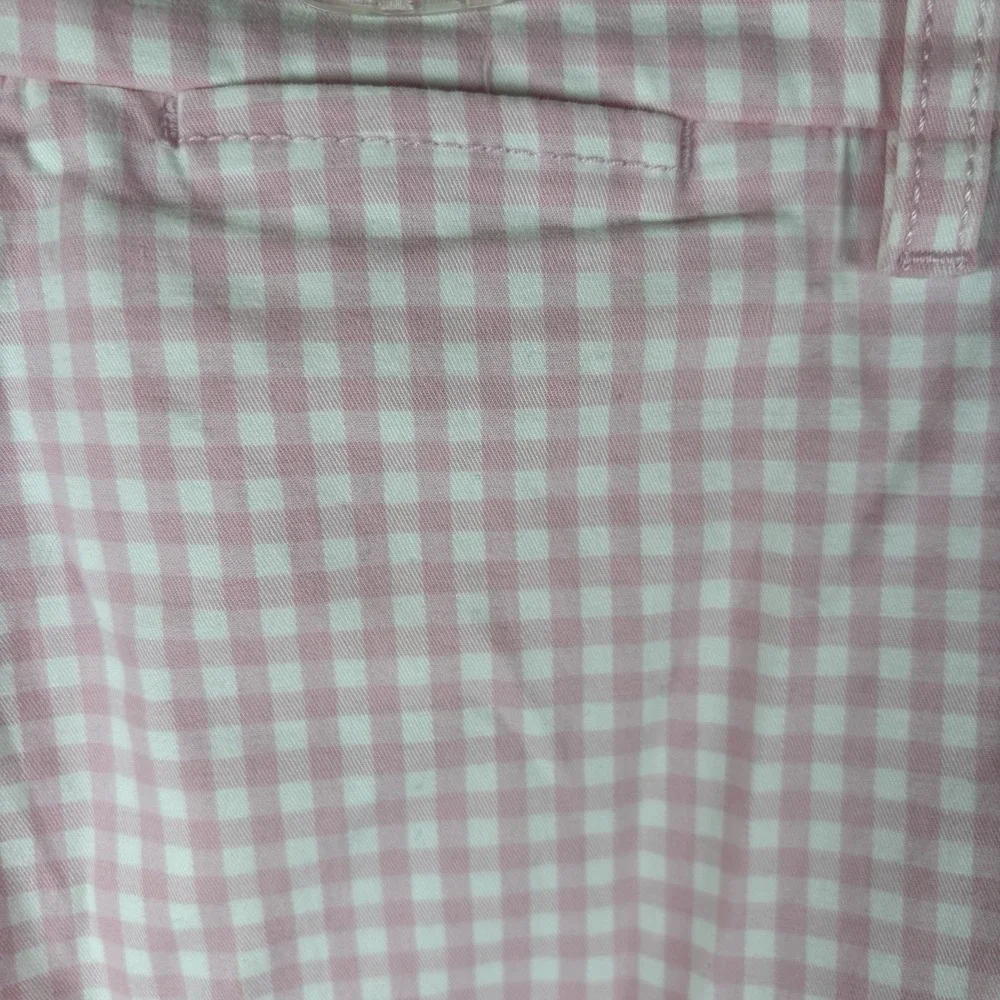 Tommy Hilfiger Men's 32 Shorts Chino Pink & White Gingham Flat Front New